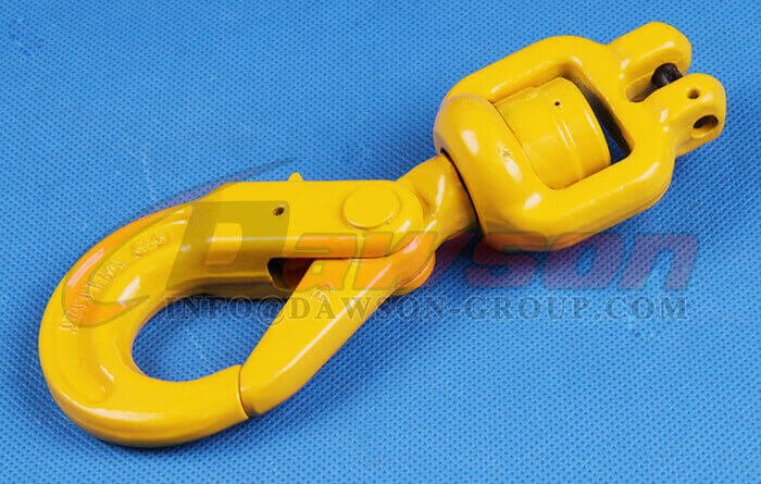 Gancho autoblocante giratorio con horquilla G80 para eslingas de elevaci&oacute;n - Dawson Group Ltd. - F&aacute;brica de China, proveedor