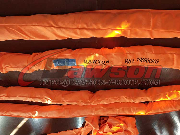 Eslinga redonda de 100000 kg para elevaci&oacute;n, eslingas de elevaci&oacute;n de 100 toneladas - Dawson Group Ltd. - Fabricante, proveedor y f&aacute;brica de China