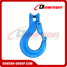 DS1025 G100 8-13MM Clevis Sling Hook مع مزلاج مصبوب لرافعات السلسلة