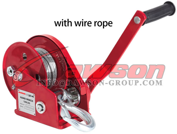 Cabrestante manual para cami&oacute;n tipo DSHW-C de 1200 lb, 1800 lb y 2600 lb (cabrestante port&aacute;til) con cable met&aacute;lico - Dawson Group Ltd. - Fabricante, proveedor de China