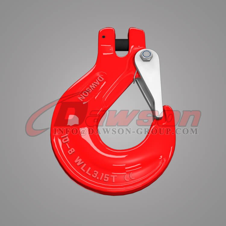 G80 Clevis Sling Hook with Cast Latch for Chain Slings, Grade 80 Clevis Hook - Dawson Group Ltd. - China Factory Gancho de eslinga de horquilla G80 con pestillo fundido para eslingas de cadena, gancho de horquilla de grado 80 - Dawson Group Ltd. - Fábrica de China