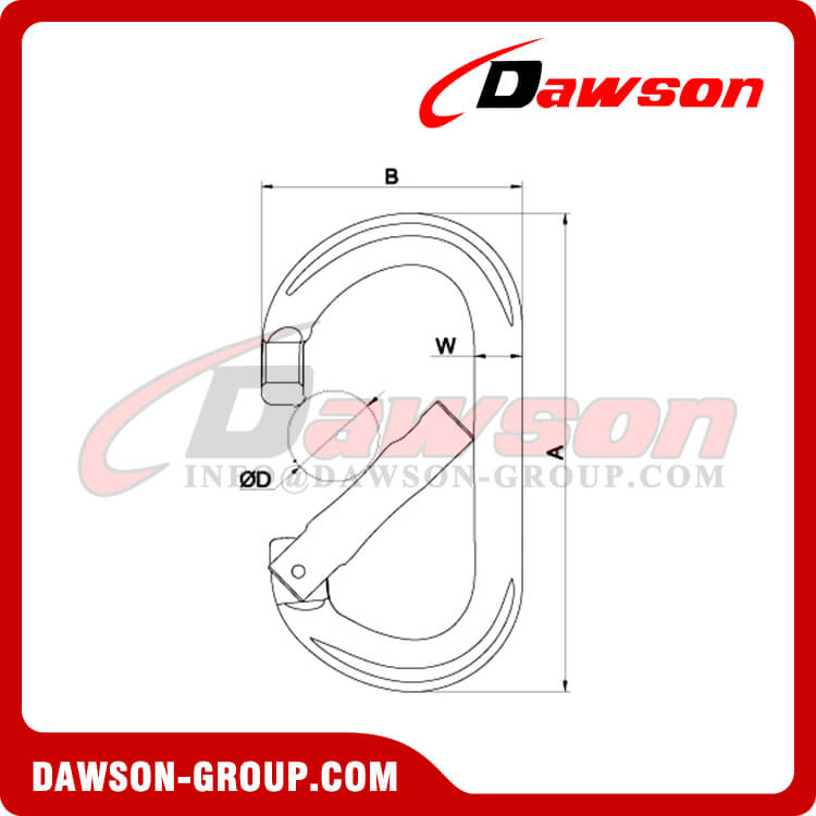 DS7108C Mosquetones de aluminio 7075