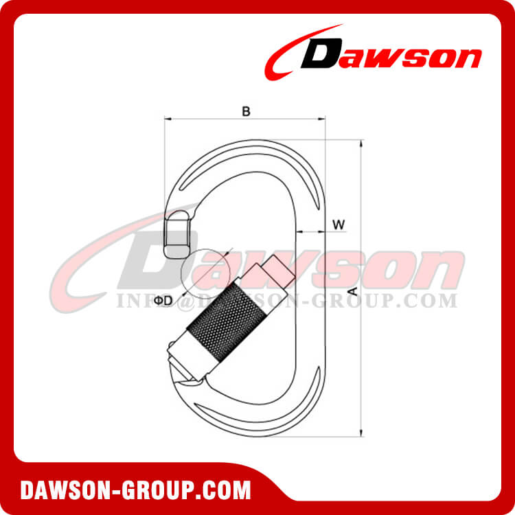  Clip de presión de mosquetón de aluminio DS7108TN