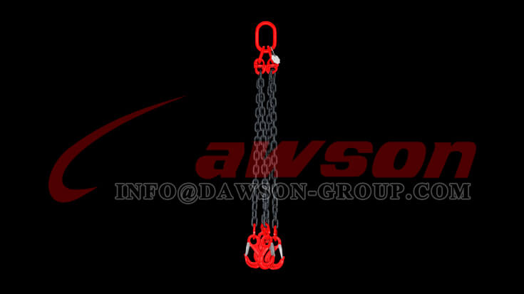 Aplicaci&oacute;n del gancho para eslinga con ojo de grado 80, gancho de acero forjado G80 para cadenas - Dawson Group Ltd. - F&aacute;brica de China