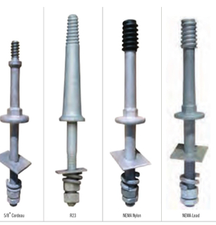 Galvanised Steel Spindles for Pin-Type Insulators