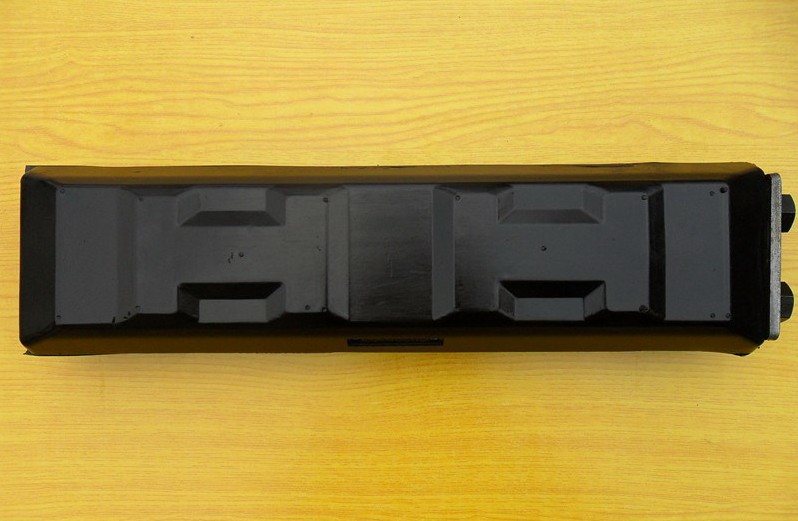 Rubber track shoe pad