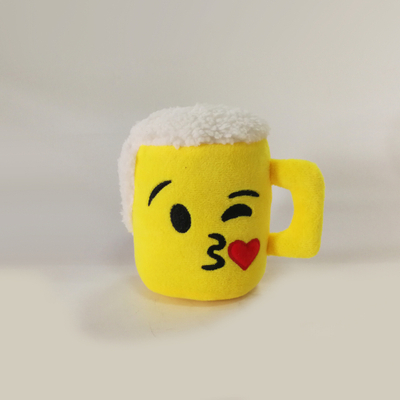Creative Design Cute Yellow Cup Shape Stuffed Plush Toy