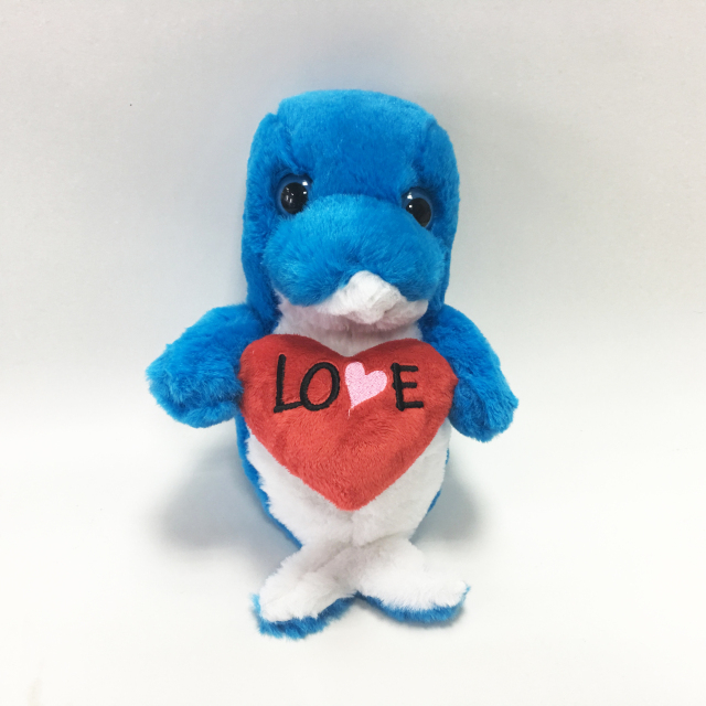 Valentines Dark Blue Sea Cute Long Plush Toy