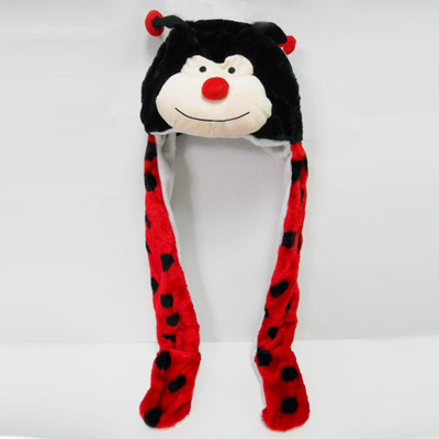 Soft Plush Toy Ladybug Winter Hat for Kids