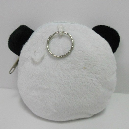 Cute Soft Plush Panda Shaped Coin Purse for Kids