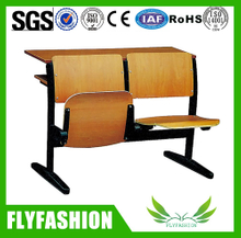 classroom wood desk and folding chair for sale (SF-12H)