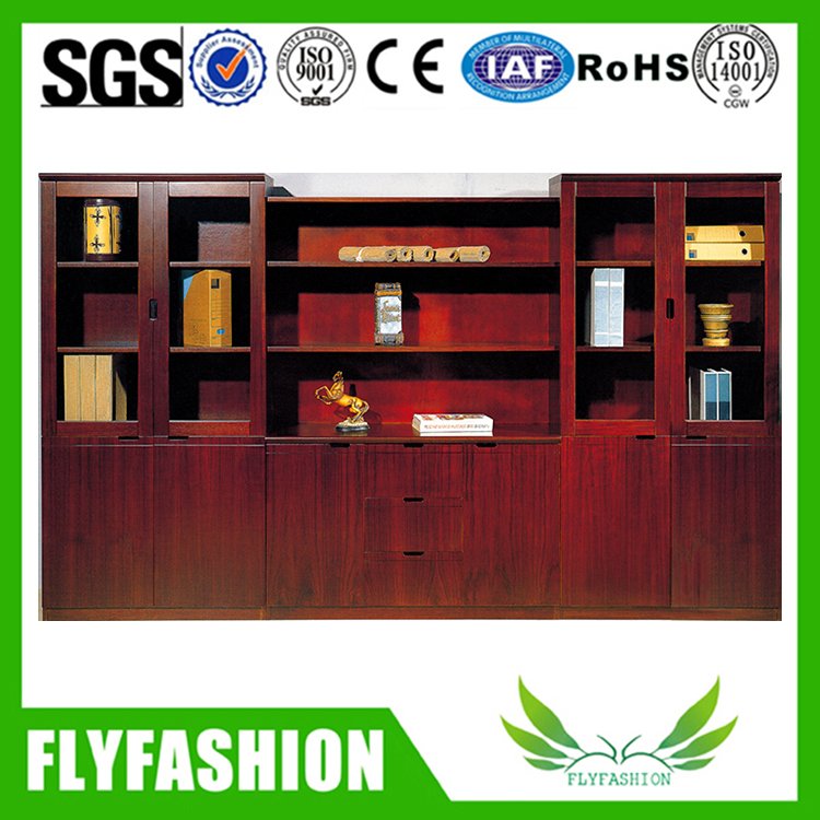 armario del almacenaje de fichero de la cubierta del laminado de madera (FC-06)