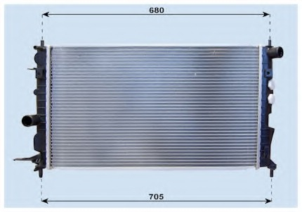 Radiator for OPEL