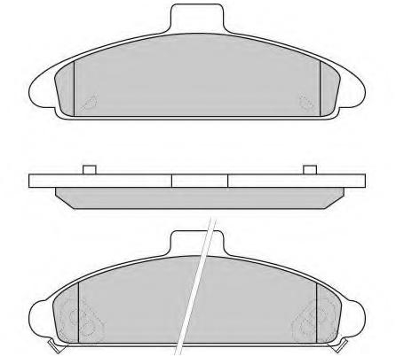 Brake pad for HYUNDAY