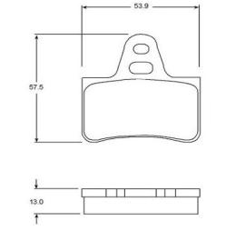 Brake pad for CITROEN