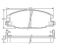 Brake pad for PEUGOET