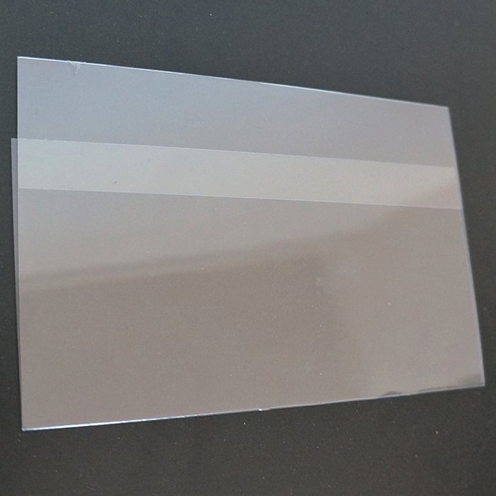 6"X4"Top Fold PVC Shelf Sign Holder PVK64