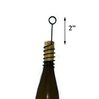 2"H Deli Spiral Wine bottle Sign Holder MSLB2