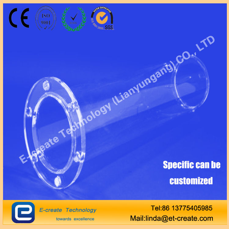 Quartz flange tube, quartz furnace tube, quartz cavity, the second quartz processing tube, quartz custom instrument