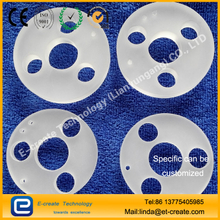 Quartz plate Quartz glass plate drilling slotted positioning hole screw flange custom