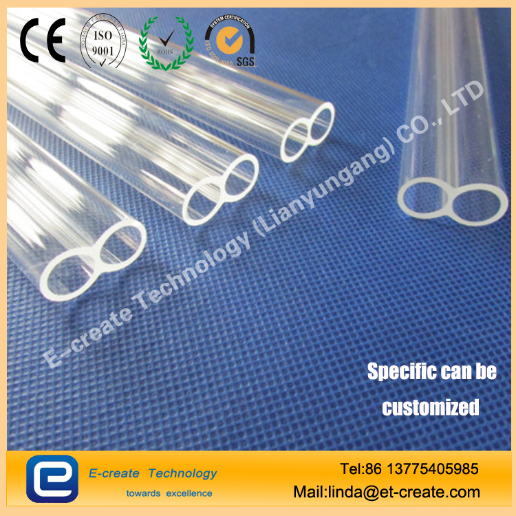 Double - hole quartz tube for gold - plated heating Lianyungang