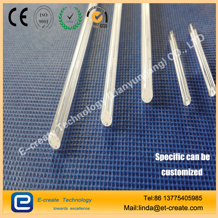 Quartz glass tube four-hole four-hole six-hole capillary spot can be customized custom processing
