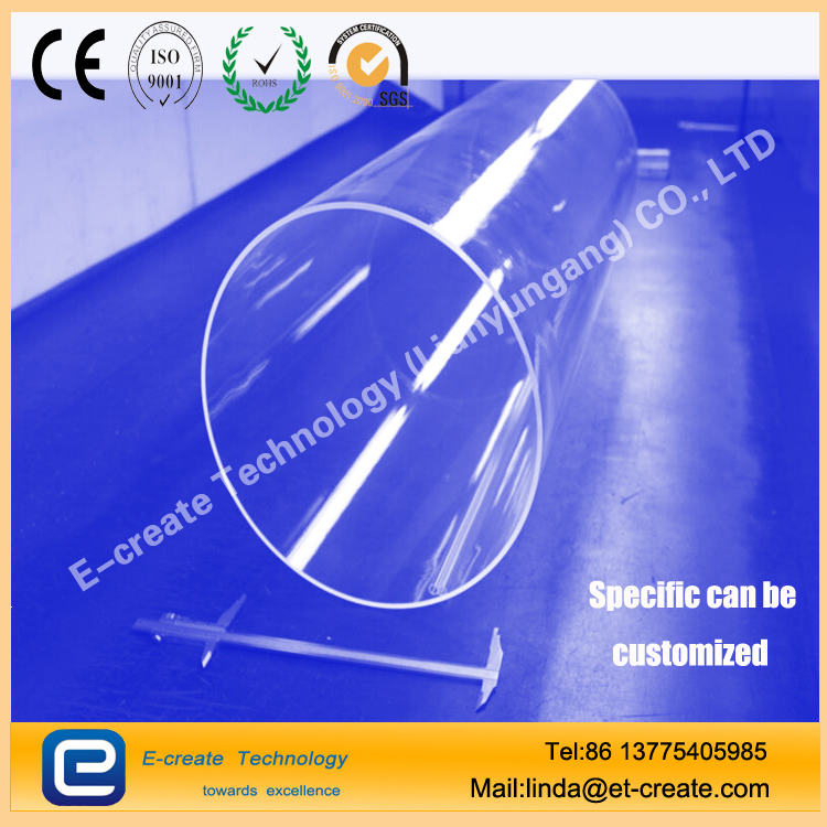 Photovoltaic industry Large diameter quartz tube 310mm