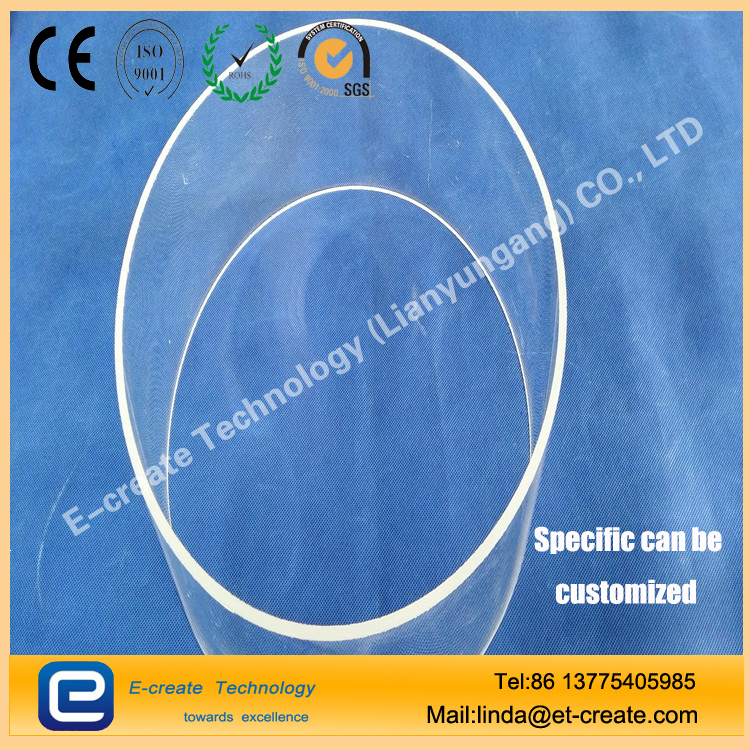 Semiconductor Grade Transparent Quartz Glass Tube
