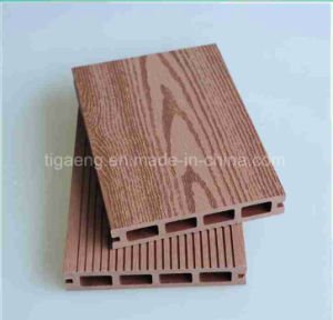 Plancher compos&eacute; en plastique en bois ext&eacute;rieur de Decking de jardin/stationnement/yard de WPC