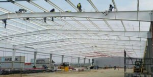 Supermarch&eacute; lourd de structure m&eacute;tallique de co&ucirc;t bas/grand centre provisoire de bureau/exposition