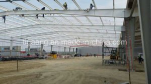 Grands cour/gymnase/terrain de basket pr&eacute;fabriqu&eacute;s du football de structure m&eacute;tallique