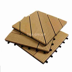 Decking compos&eacute; en plastique en bois ext&eacute;rieur de PE/anti tuile UV de WPC DIY