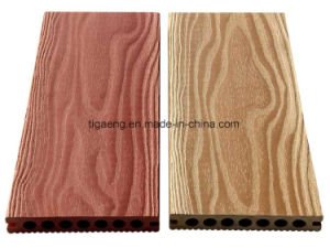 Decking compos&eacute; en plastique en bois r&eacute;utilis&eacute; durable, plancher imperm&eacute;able &agrave; l'eau de WPC