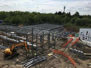 Atelier l&eacute;ger de structure m&eacute;tallique/stationnement/usine de v&eacute;hicule avec la conformit&eacute; de la CE