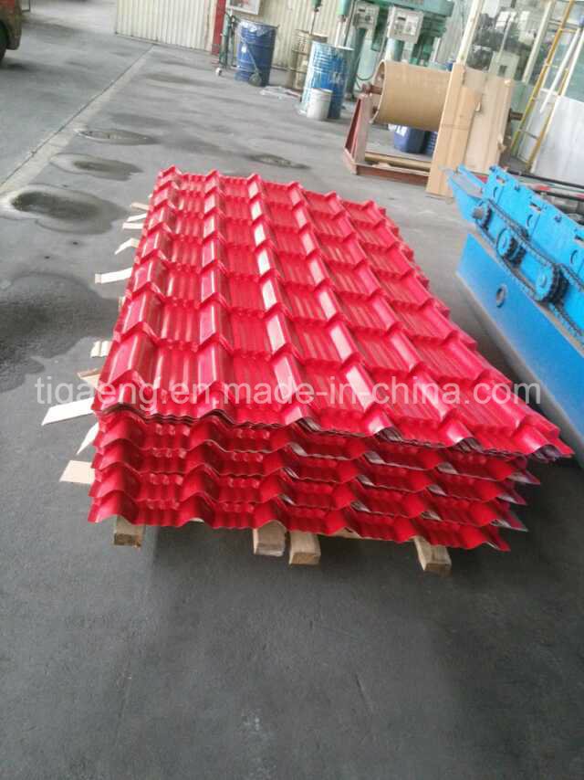 PPGI Waved Steel Sheet/Color-Coated Roof Step Tile for Africa