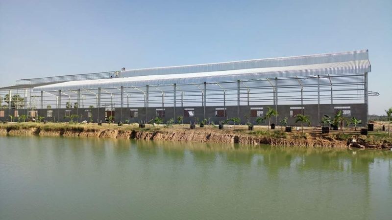 Low Cost Heavy Duty Steel Structure Supermarket/Large Temporary Office/Exhibition Center