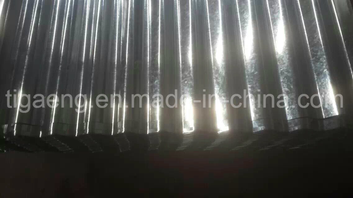 Water Wave Galvanized Metal Roofing/Trapezoidal Zinc Galvanized Roof Sheets