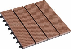 Tabl&oacute;n pl&aacute;stico de madera de Outerior/Decking ULTRAVIOLETA anti de madera para la decoraci&oacute;n del suelo