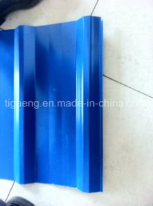 El color acanalado de la placa de acero de Galvaume cubri&oacute; el metal galvanizado cubriendo las hojas