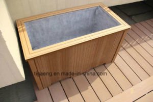 Decking compuesto pl&aacute;stico de madera del Decking de WPC para el suelo al aire libre de la piscina