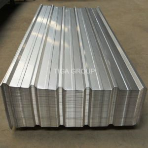 Hojas acanaladas del material para techos del Galvalume de la capa de aluminio del cinc del material de construcci&oacute;n