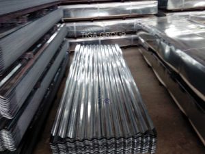 Azulejos de azotea de acero revestidos galvanizados acanalados del cinc de la hoja del hierro