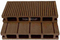 Tabl&oacute;n al aire libre del Decking del uso WPC de la placa de madera anti de Corrossion Vinlye