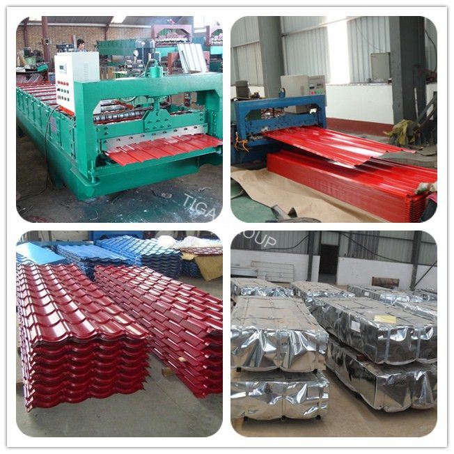 Corrugated Blue/Grey Prepainted Galvanized Steel Sheet/Metal Roof Sheet