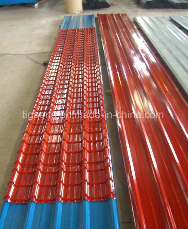 Red Metal Roofing Sheets Blue Color Coated Gi/Gl Sheets for Roof