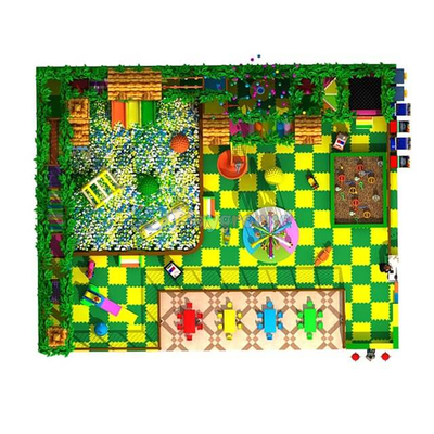 Большая игровая зона Jungle Theme Мягкая детская игровая площадка для игровых площадок