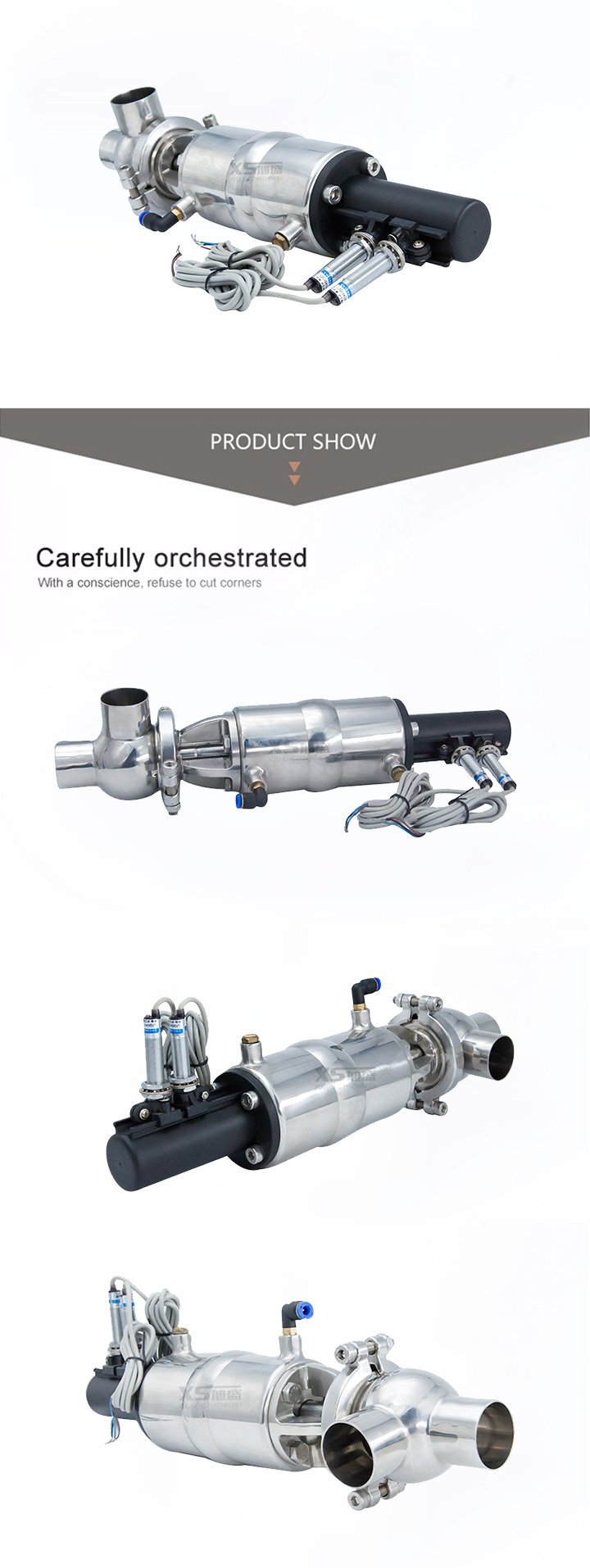 Клапаны направления потока из нержавеющей стали SS316