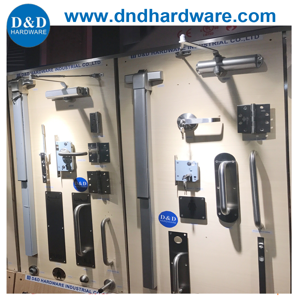 用于金属门的不锈钢 304 夜锁板与气缸-DDPD011 一起使用