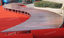 Aluminum S-shaped stage