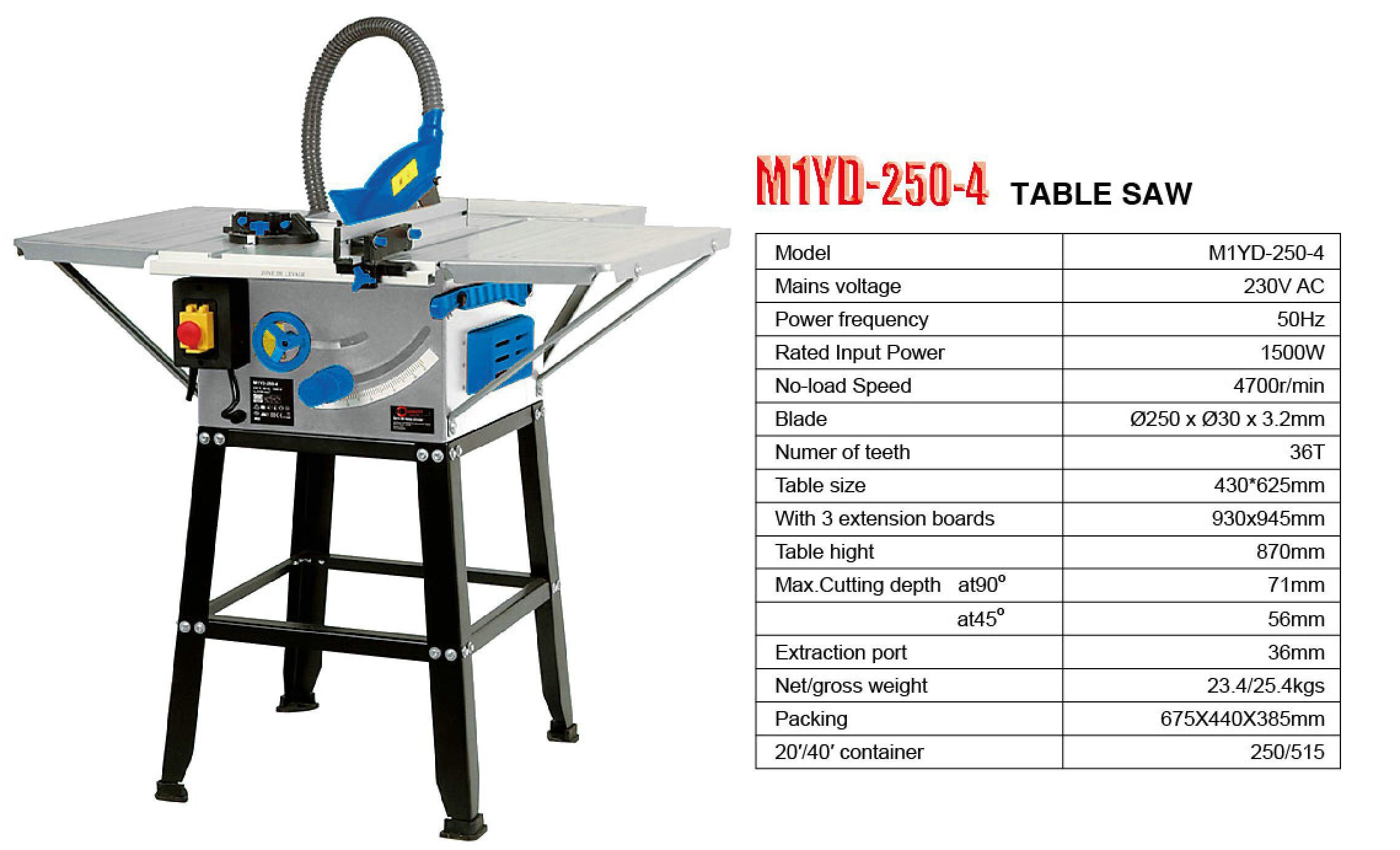 TABLE SAW M1YD-250-4